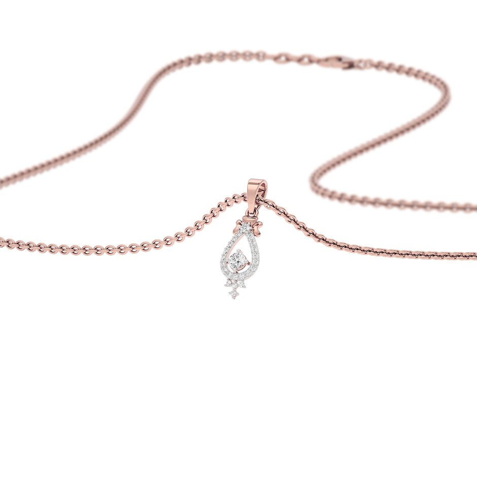 Enticing Daisy Diamond Pendant 18 KT / Rose Gold