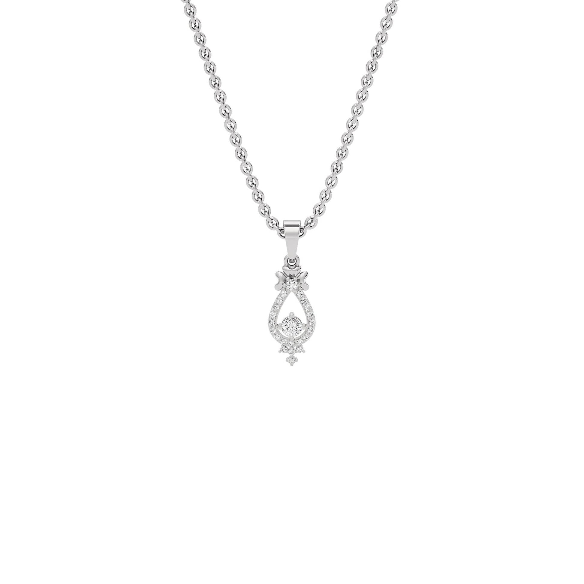 Enticing Daisy Diamond Pendant 18 KT / White Gold