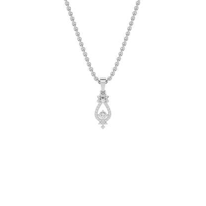Enticing Daisy Diamond Pendant 18 KT / White Gold