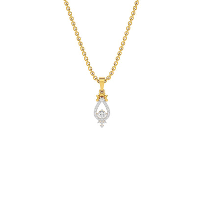 Enticing Daisy Diamond Pendant 18 KT / Yellow Gold