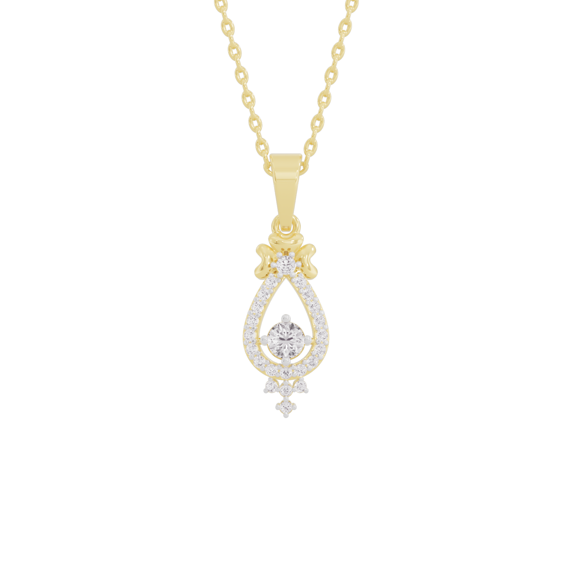 Enticing Daisy Diamond Pendant