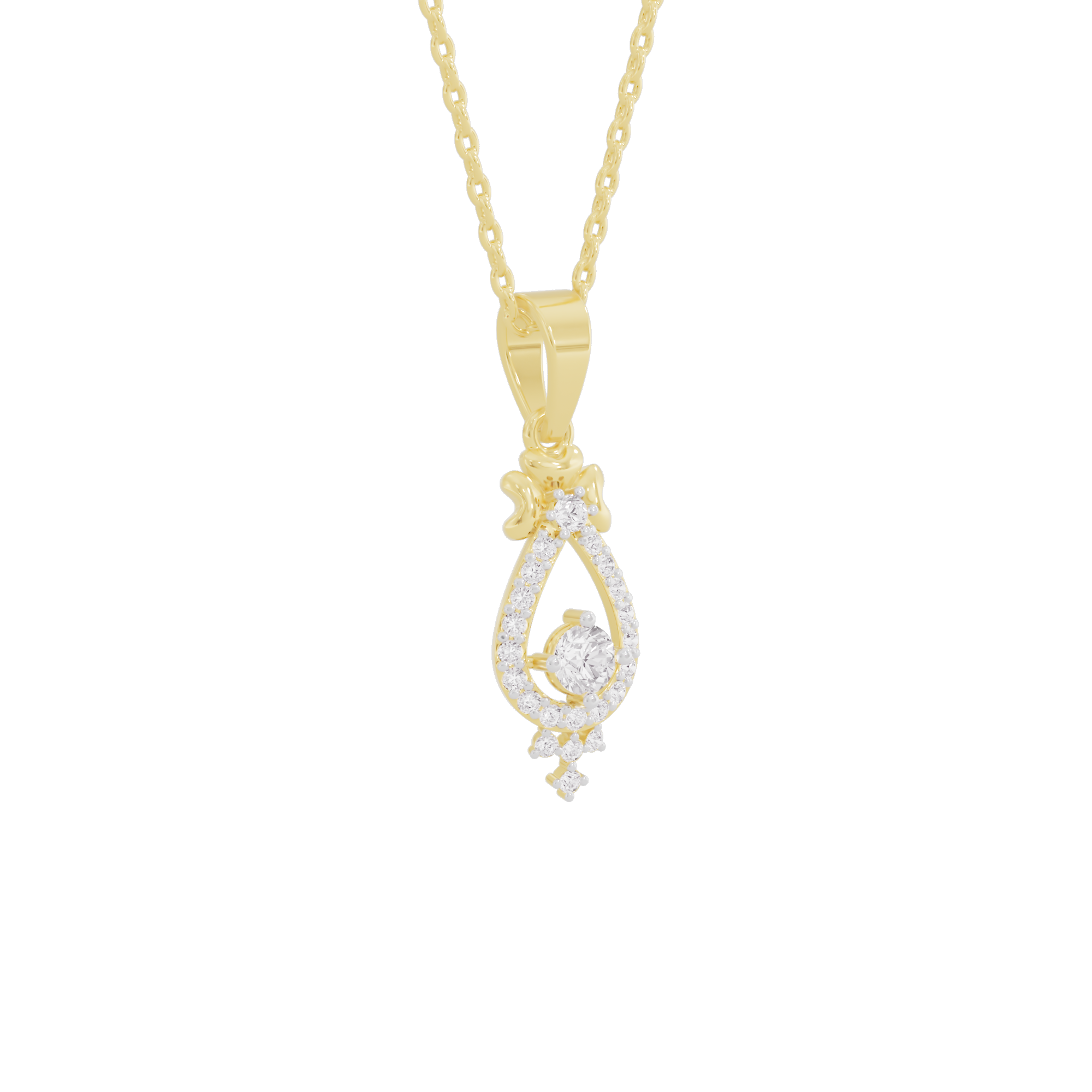 Enticing Daisy Diamond Pendant