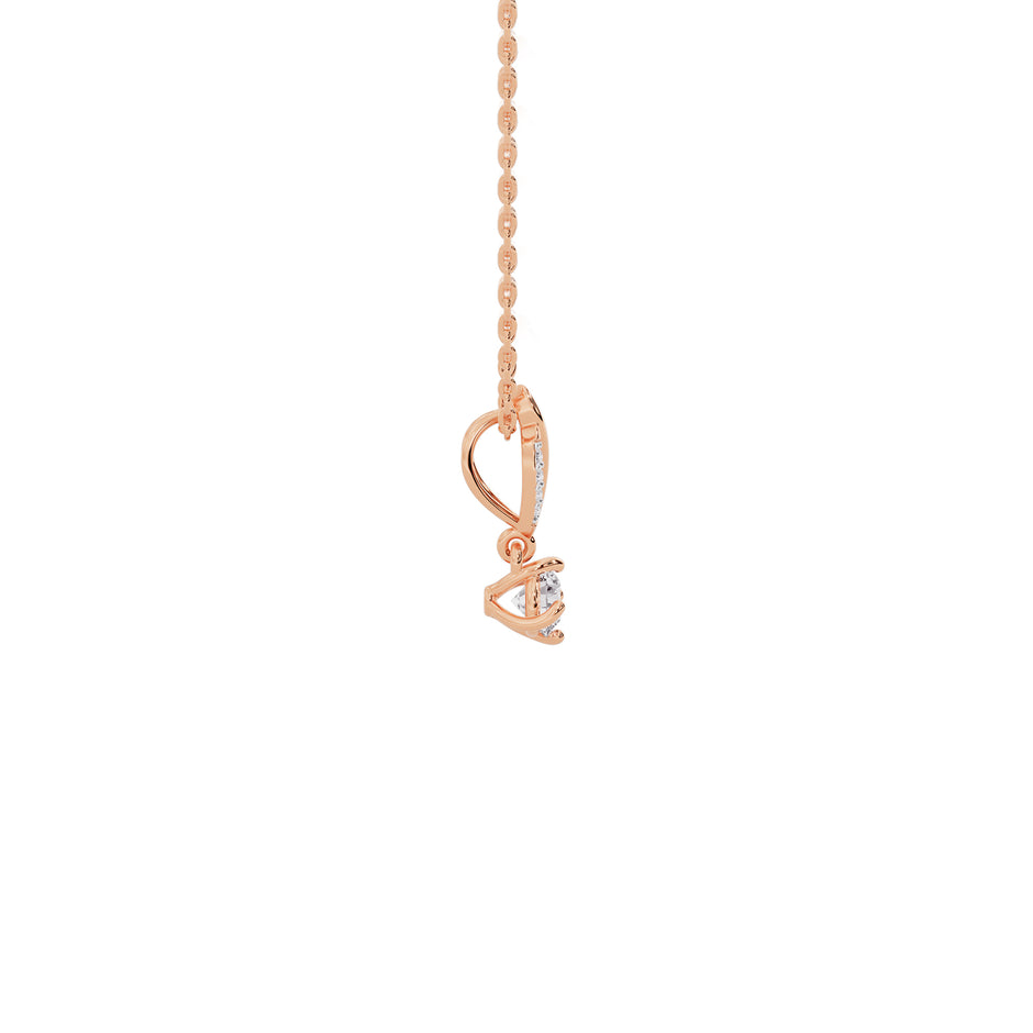 Contemporary Blossom Diamond Pendant