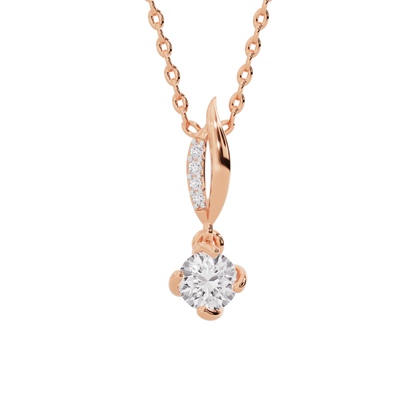 Contemporary Blossom Diamond Pendant