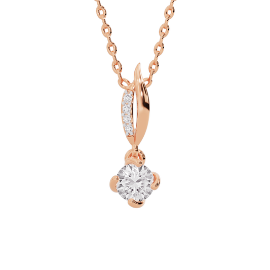 Contemporary Blossom Diamond Pendant