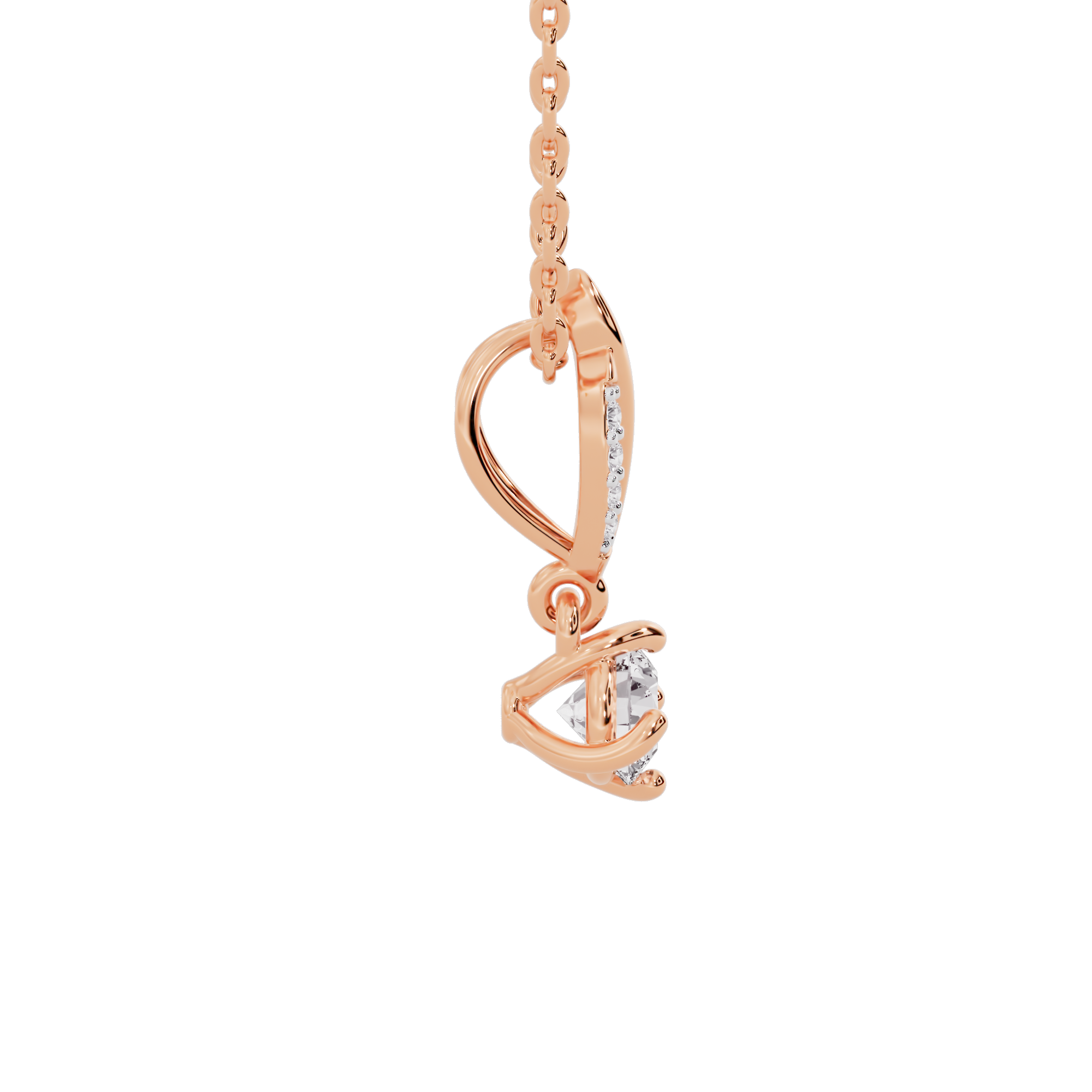 Contemporary Blossom Diamond Pendant