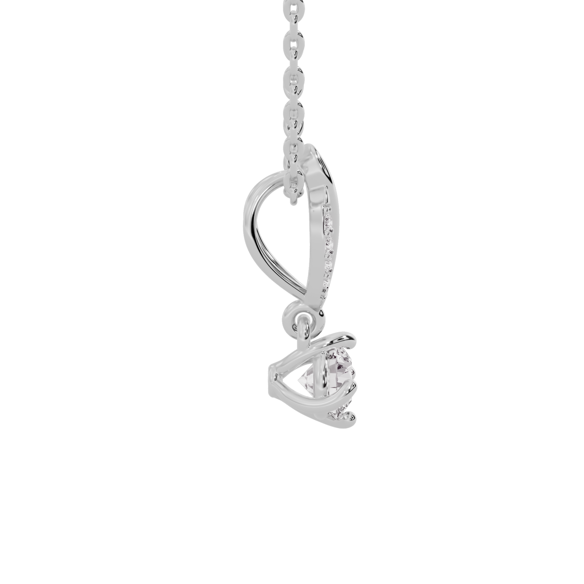 Contemporary Blossom Diamond Pendant