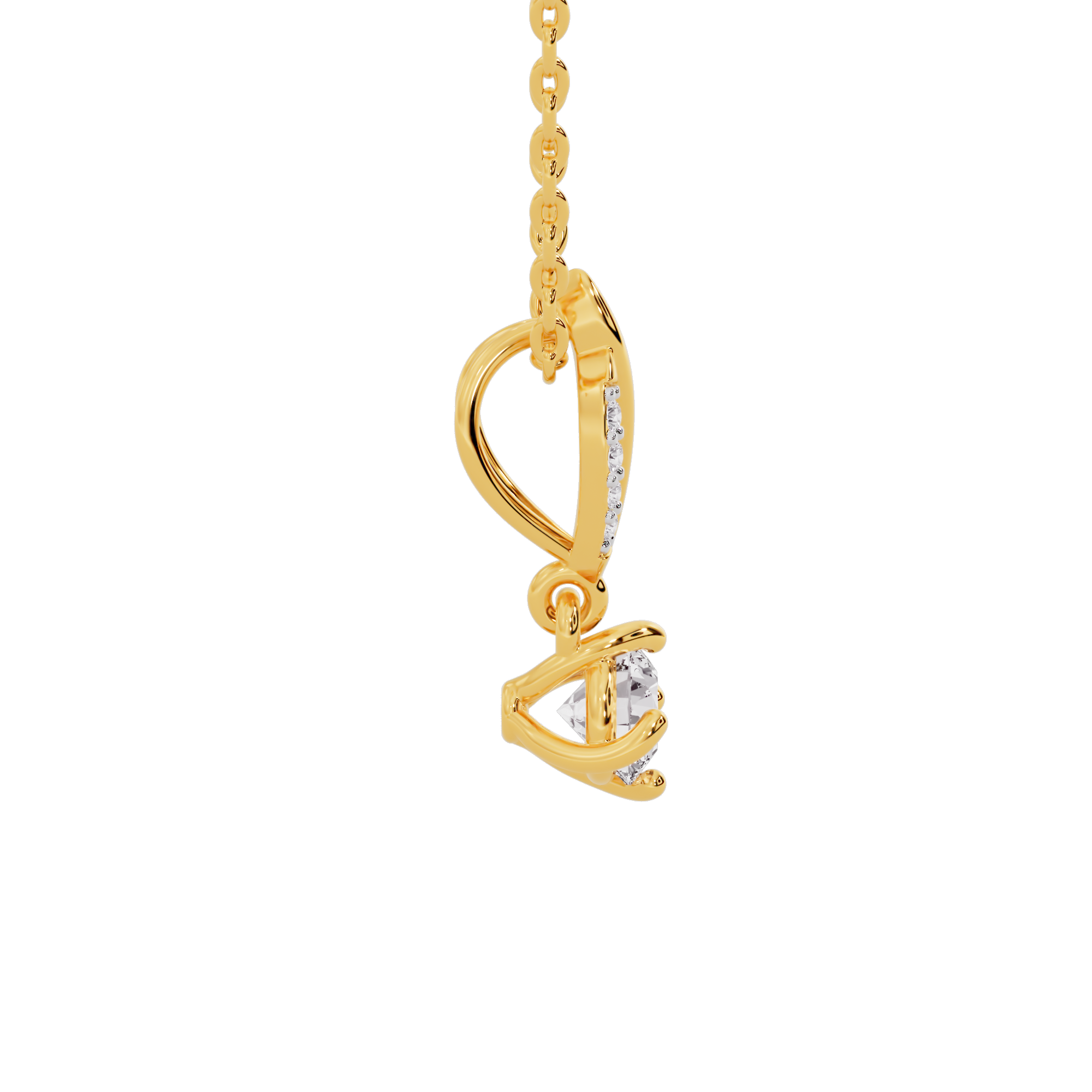 Contemporary Blossom Diamond Pendant