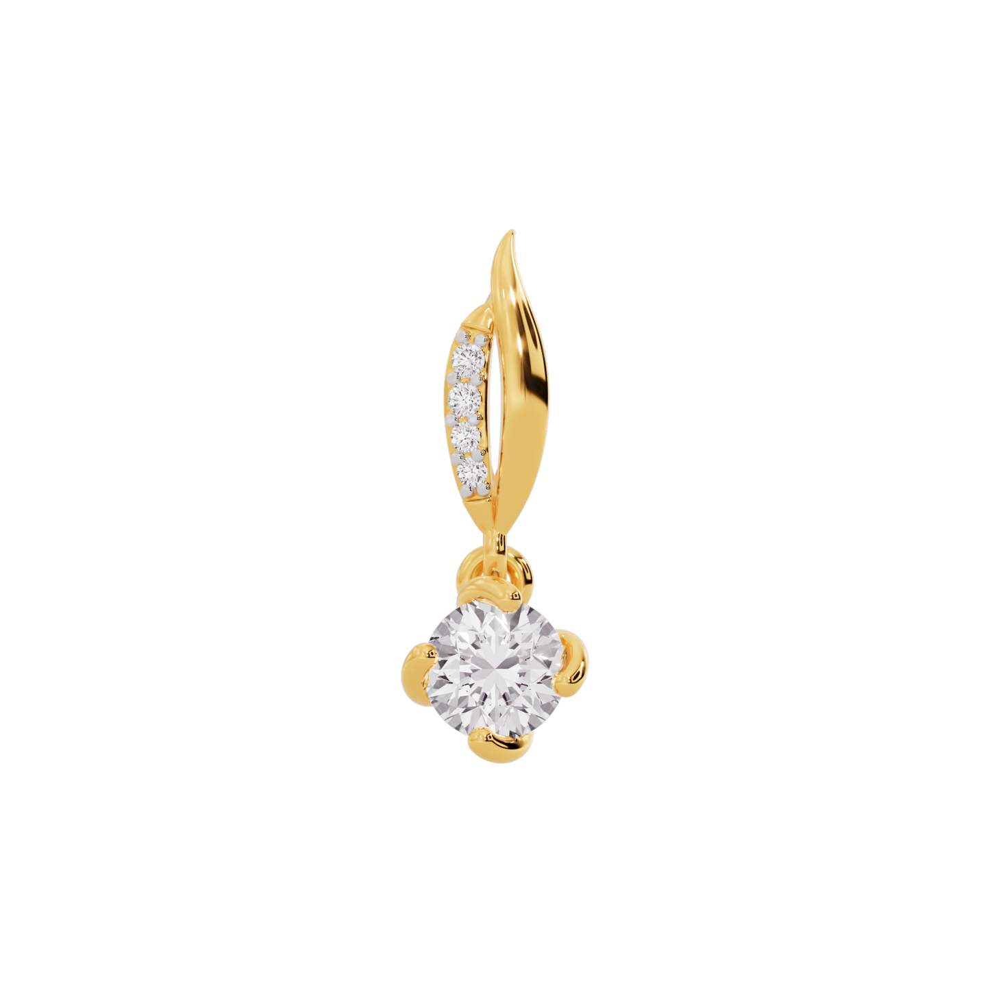 Contemporary Blossom Diamond Pendant