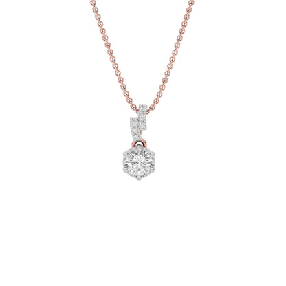Shining Fiore Diamond Pendant 18 KT / Rose Gold