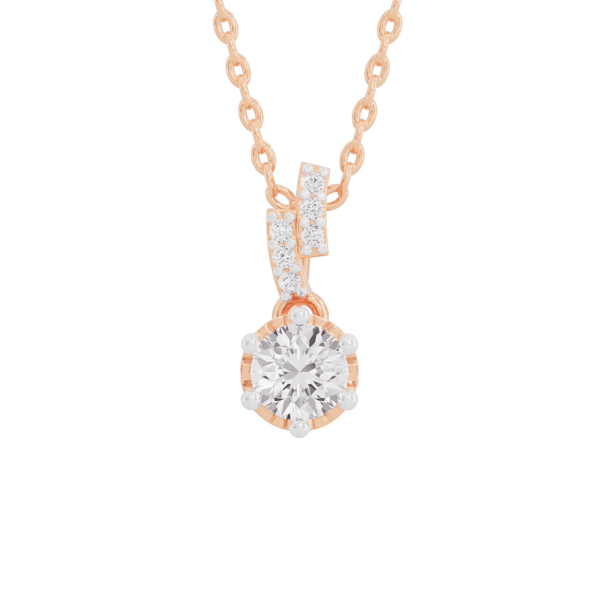 Shining Fiore Diamond Pendant