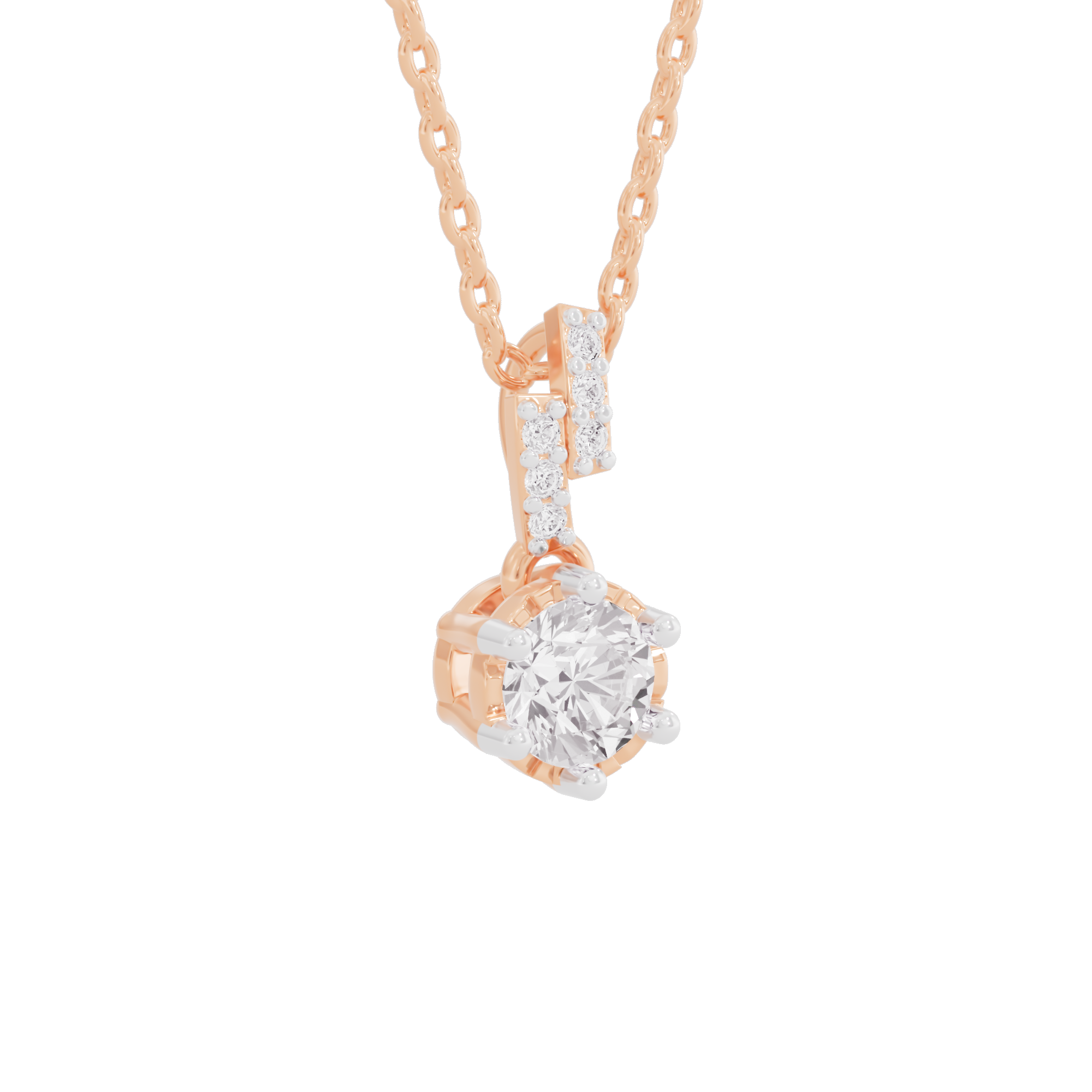 Shining Fiore Diamond Pendant