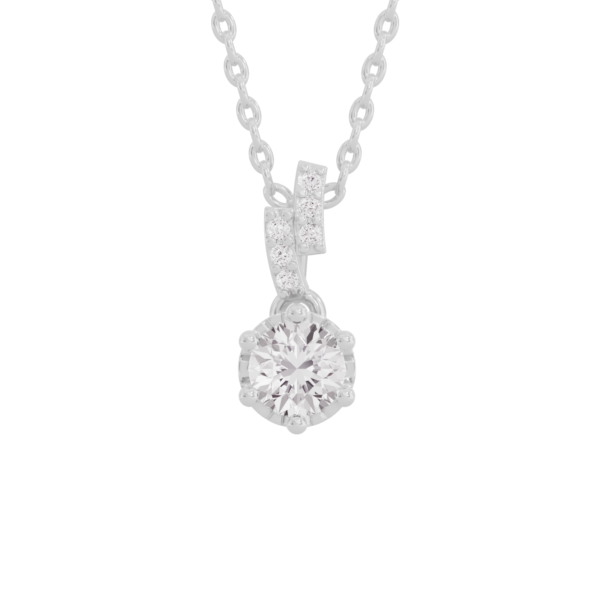 Shining Fiore Diamond Pendant