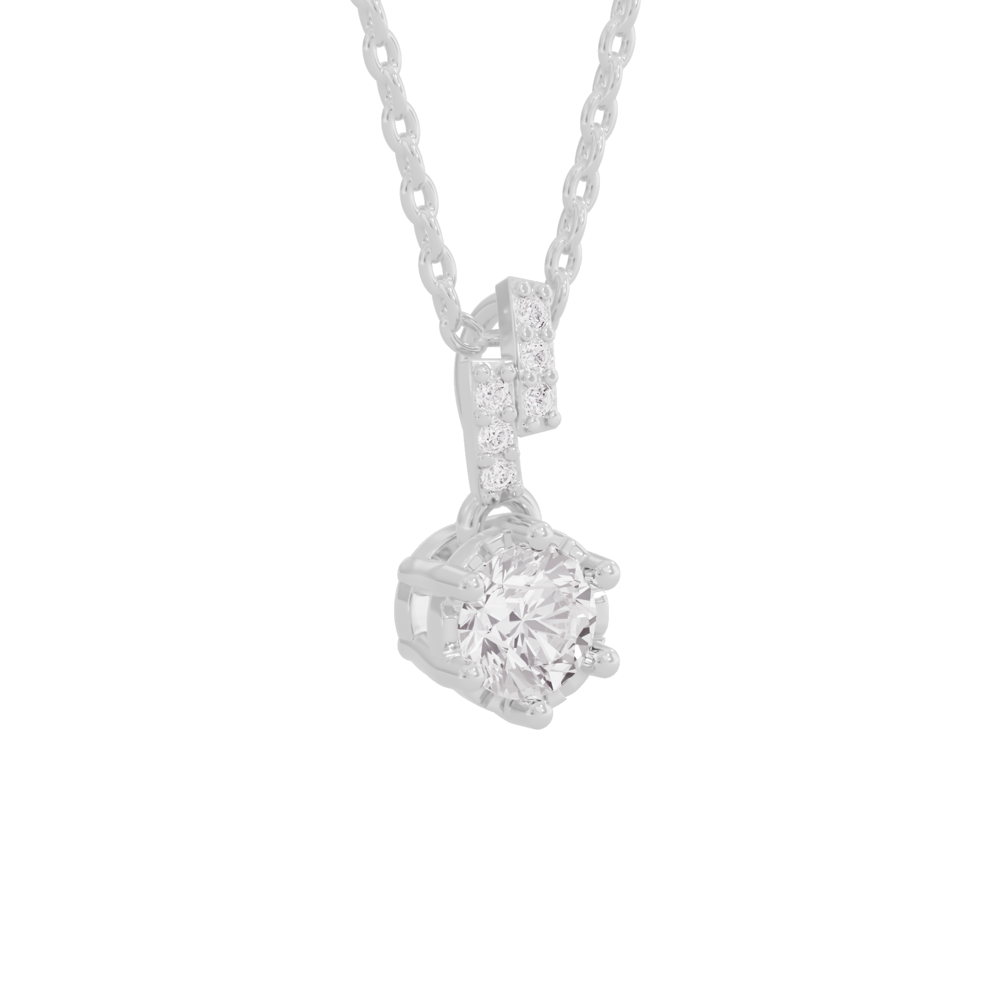 Shining Fiore Diamond Pendant