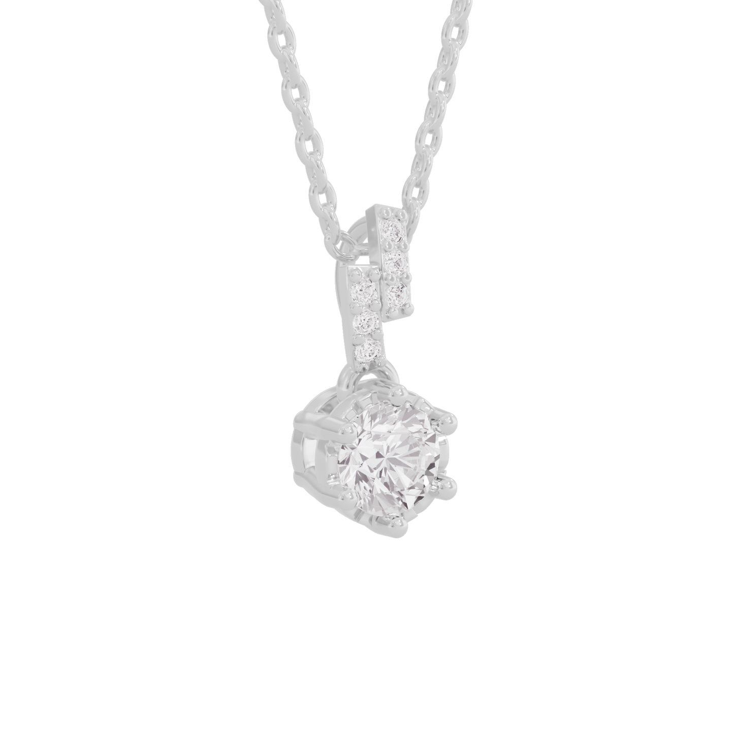 Shining Fiore Diamond Pendant