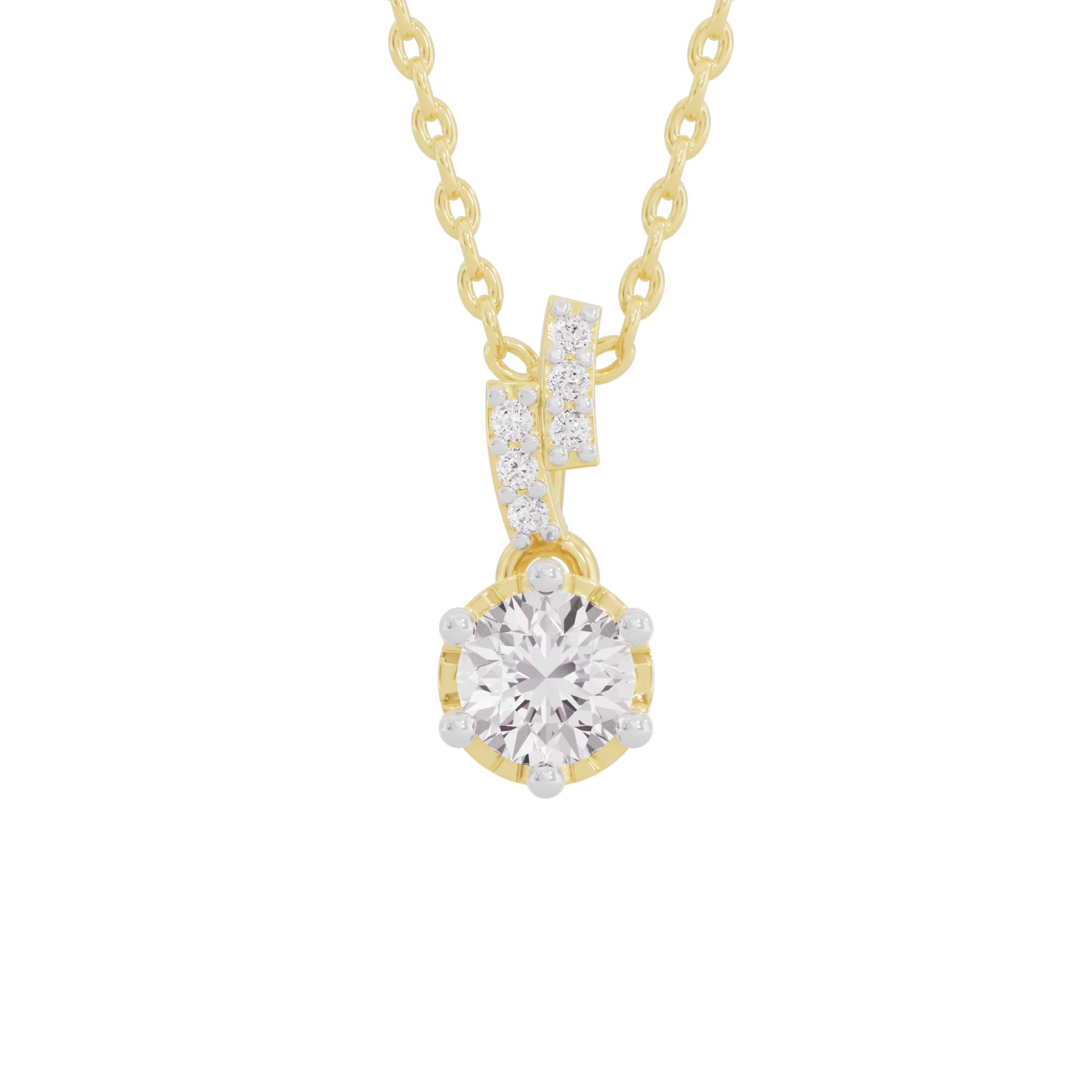 Shining Fiore Diamond Pendant