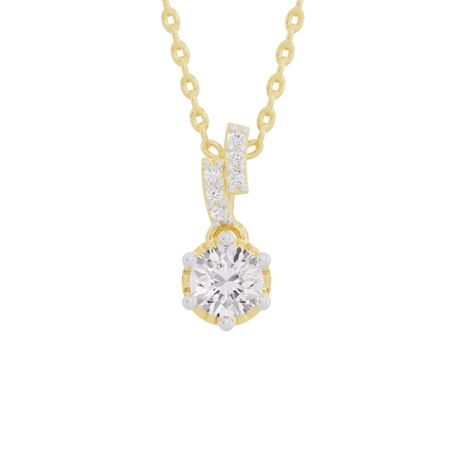 Shining Fiore Diamond Pendant