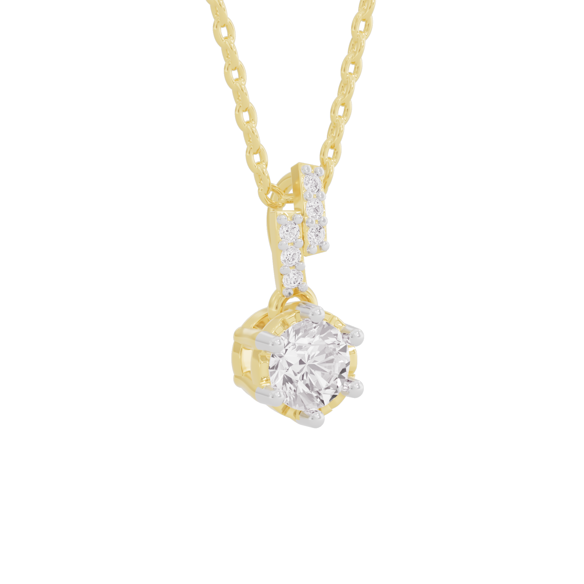 Shining Fiore Diamond Pendant