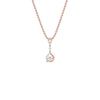 Glistening Lariat Diamond Pendant 18 KT / Rose Gold