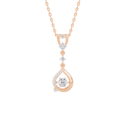 Glistening Lariat Diamond Pendant