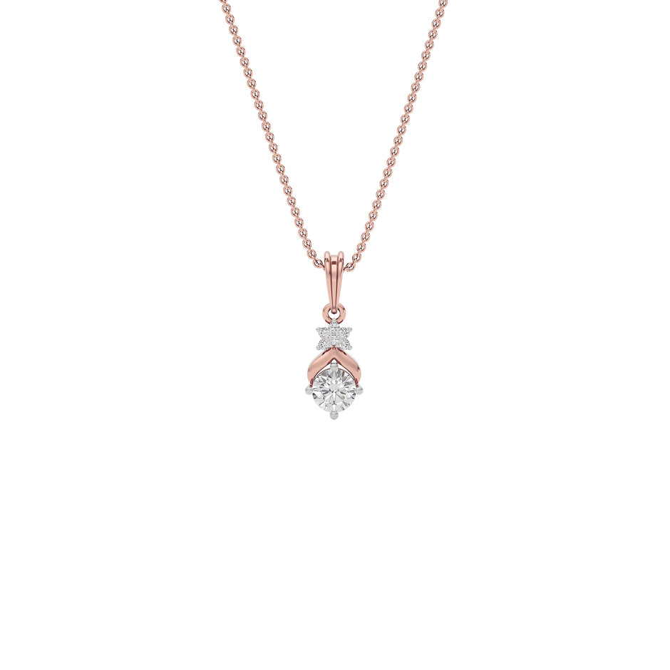 Royal Serenity Diamond Pendant 18 KT / Rose Gold