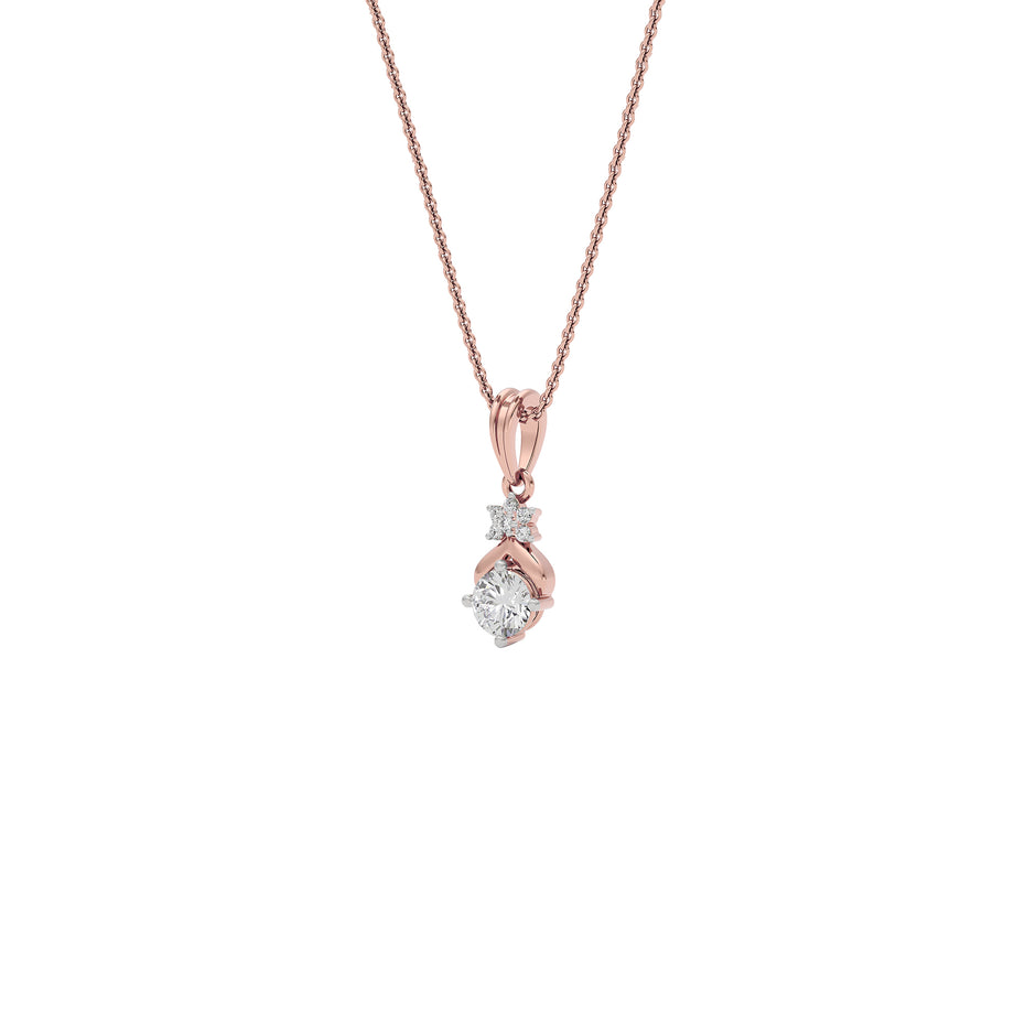 Royal Serenity Diamond Pendant 18 KT / Rose Gold