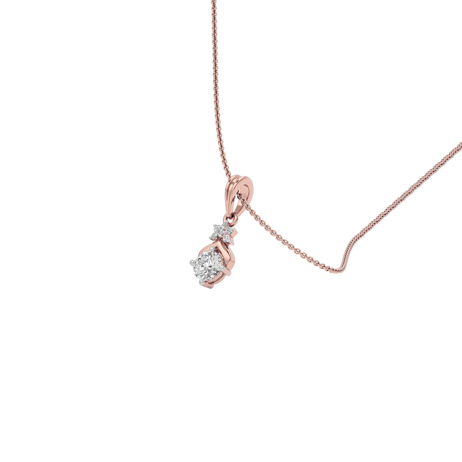 Royal Serenity Diamond Pendant 18 KT / Rose Gold