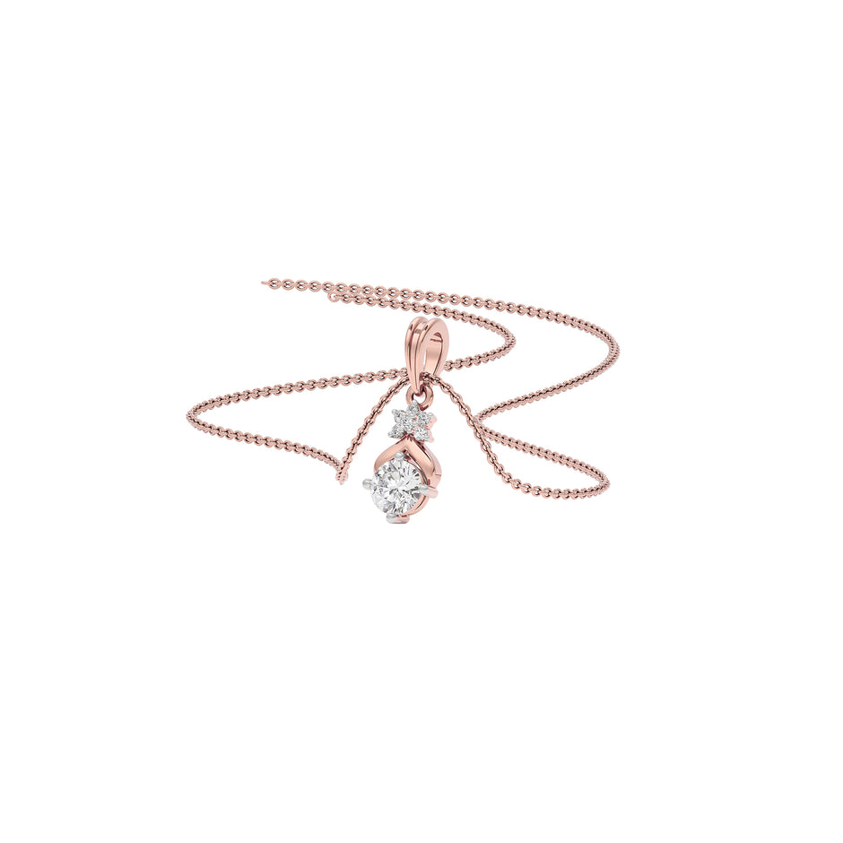 Royal Serenity Diamond Pendant 18 KT / Rose Gold
