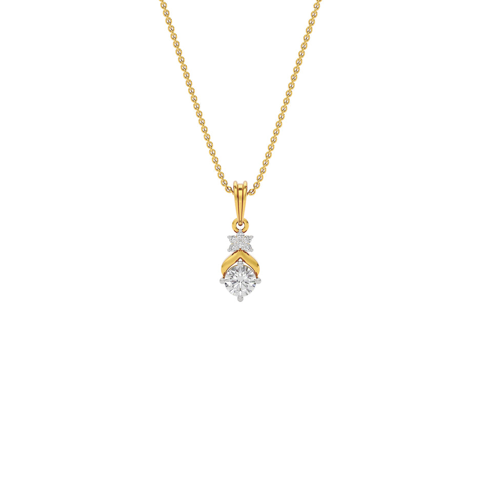 Royal Serenity Diamond Pendant 18 KT / Yellow Gold