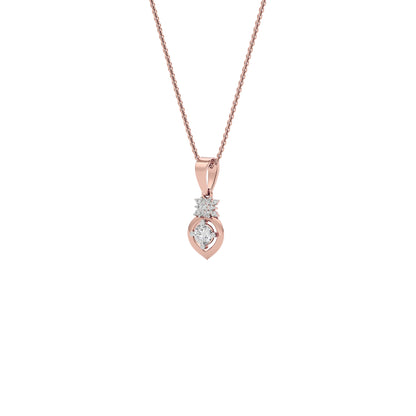 Sparkling Elsa Diamond Pendant 18 KT / Rose Gold
