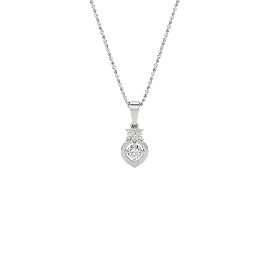 Sparkling Elsa Diamond Pendant 18 KT / White Gold