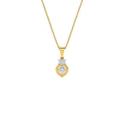 Sparkling Elsa Diamond Pendant 18 KT / Yellow Gold