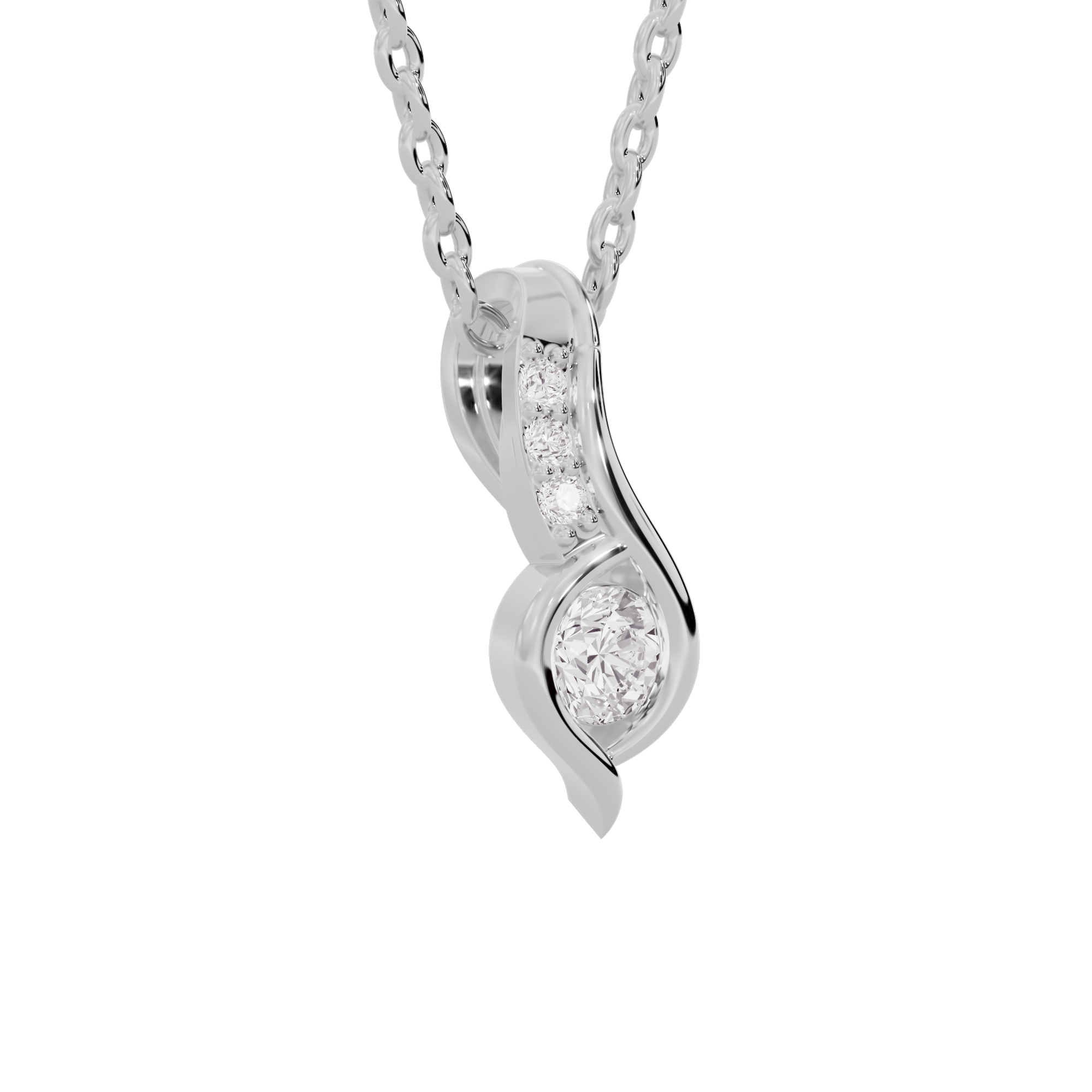 Mystical Solitude Diamond Pendant