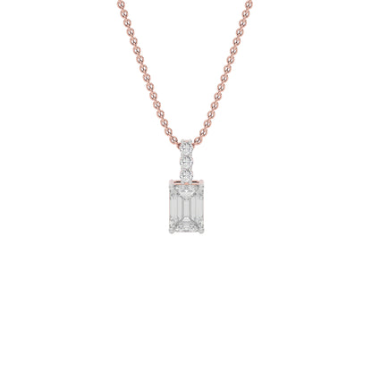 Elegant Ember Diamond Pendant 18 KT / Rose Gold