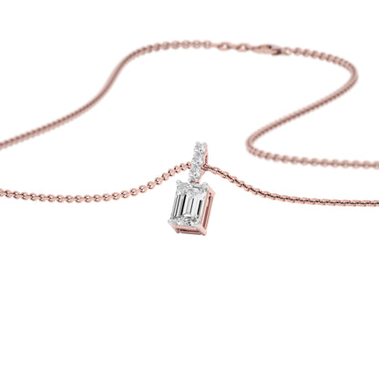 Elegant Ember Diamond Pendant 18 KT / Rose Gold