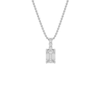 Elegant Ember Diamond Pendant 18 KT / White Gold
