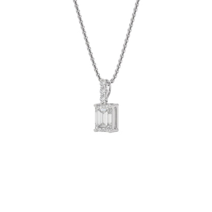 Elegant Ember Diamond Pendant 18 KT / White Gold