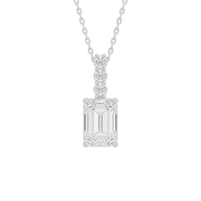 Elegant Ember Diamond Pendant