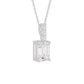 Elegant Ember Diamond Pendant