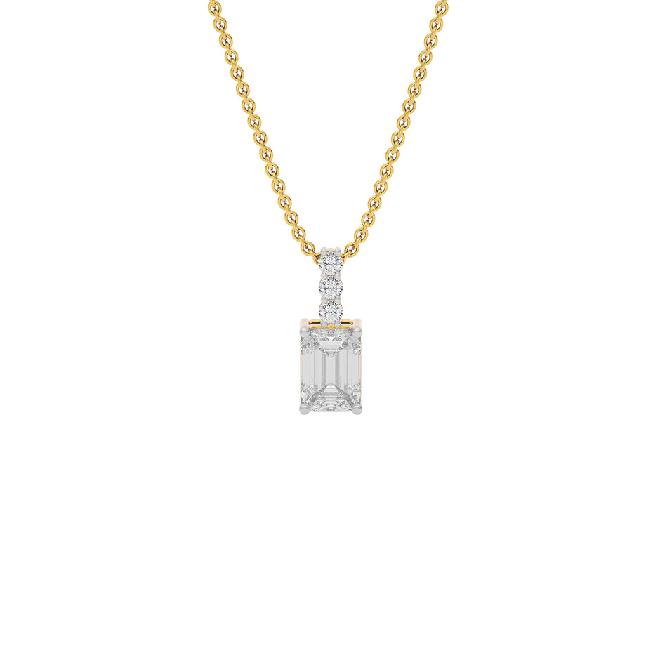 Elegant Ember Diamond Pendant 18 KT / Yellow Gold