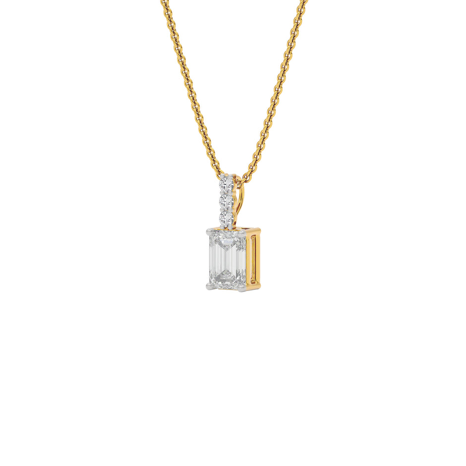 Elegant Ember Diamond Pendant 18 KT / Yellow Gold