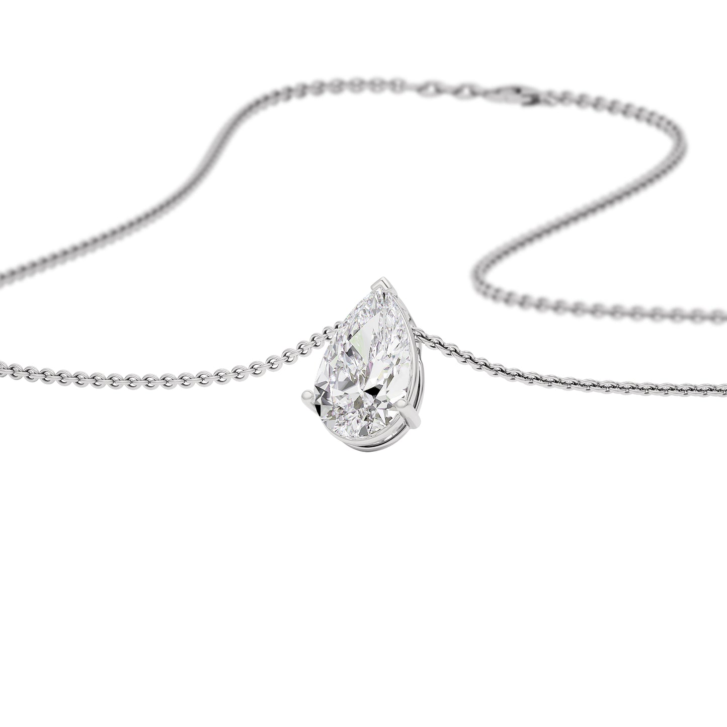 Everlasting Radiance Diamond Pendant 18 KT / White Gold