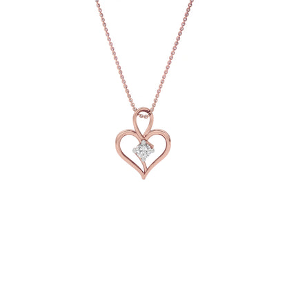 Eternal Radiance Diamond Pendant 18 KT / Rose Gold