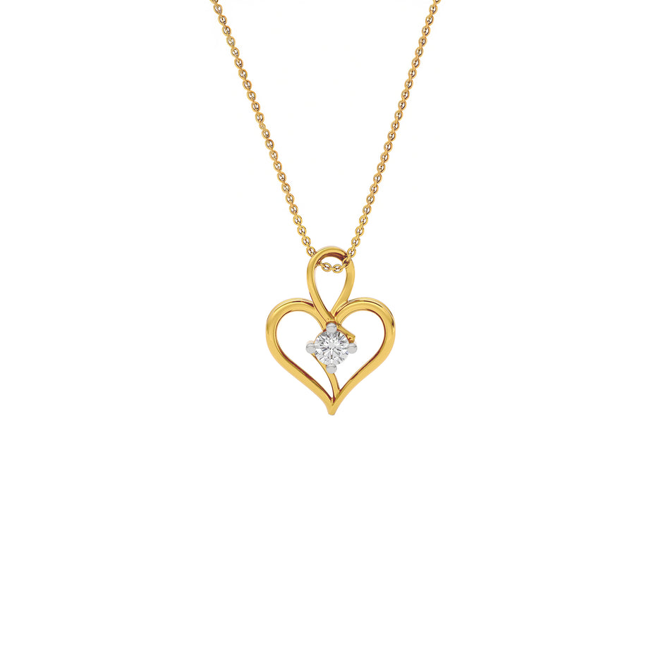 Eternal Radiance Diamond Pendant 18 KT / Yellow Gold