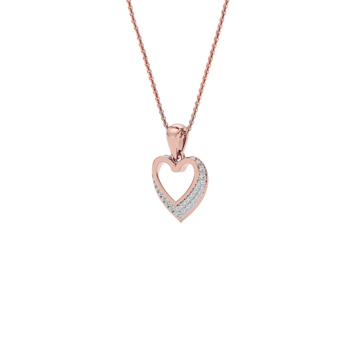 Diamond Whisper Pendant 18 KT / Rose Gold