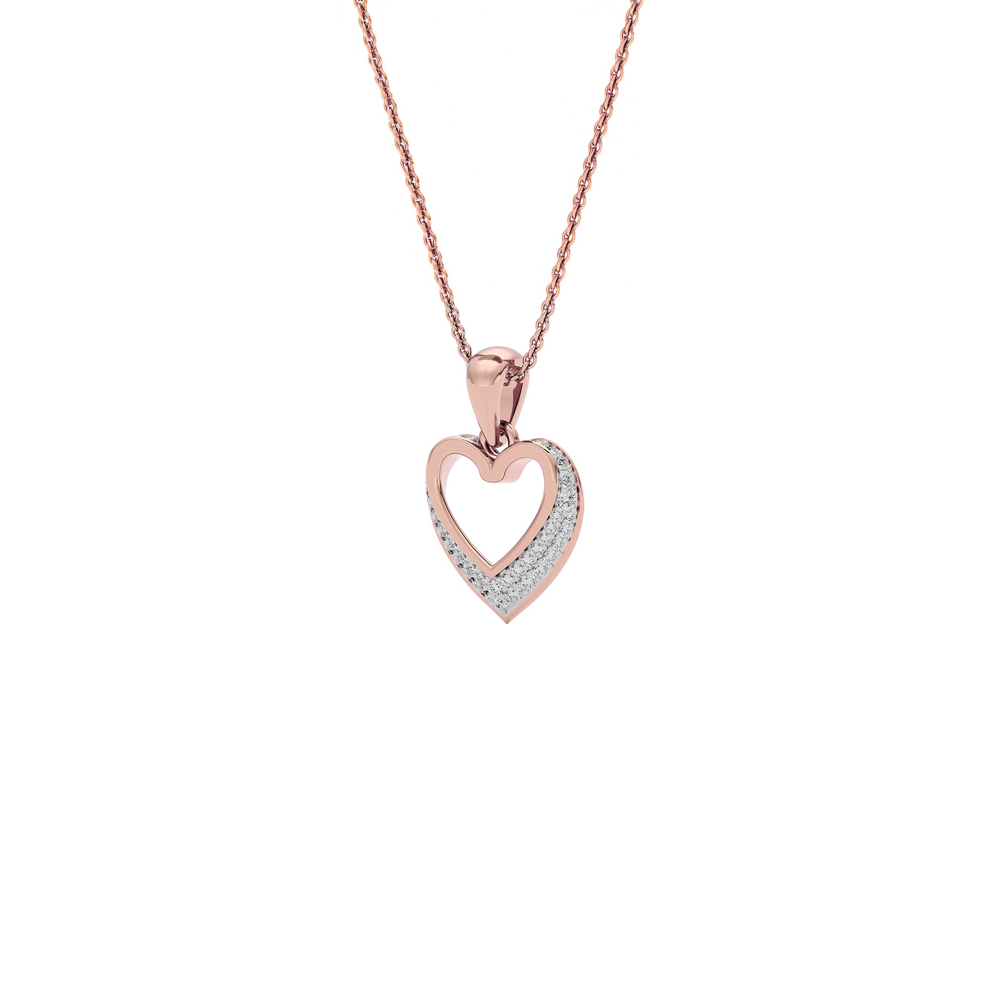 Diamond Whisper Pendant 18 KT / Rose Gold