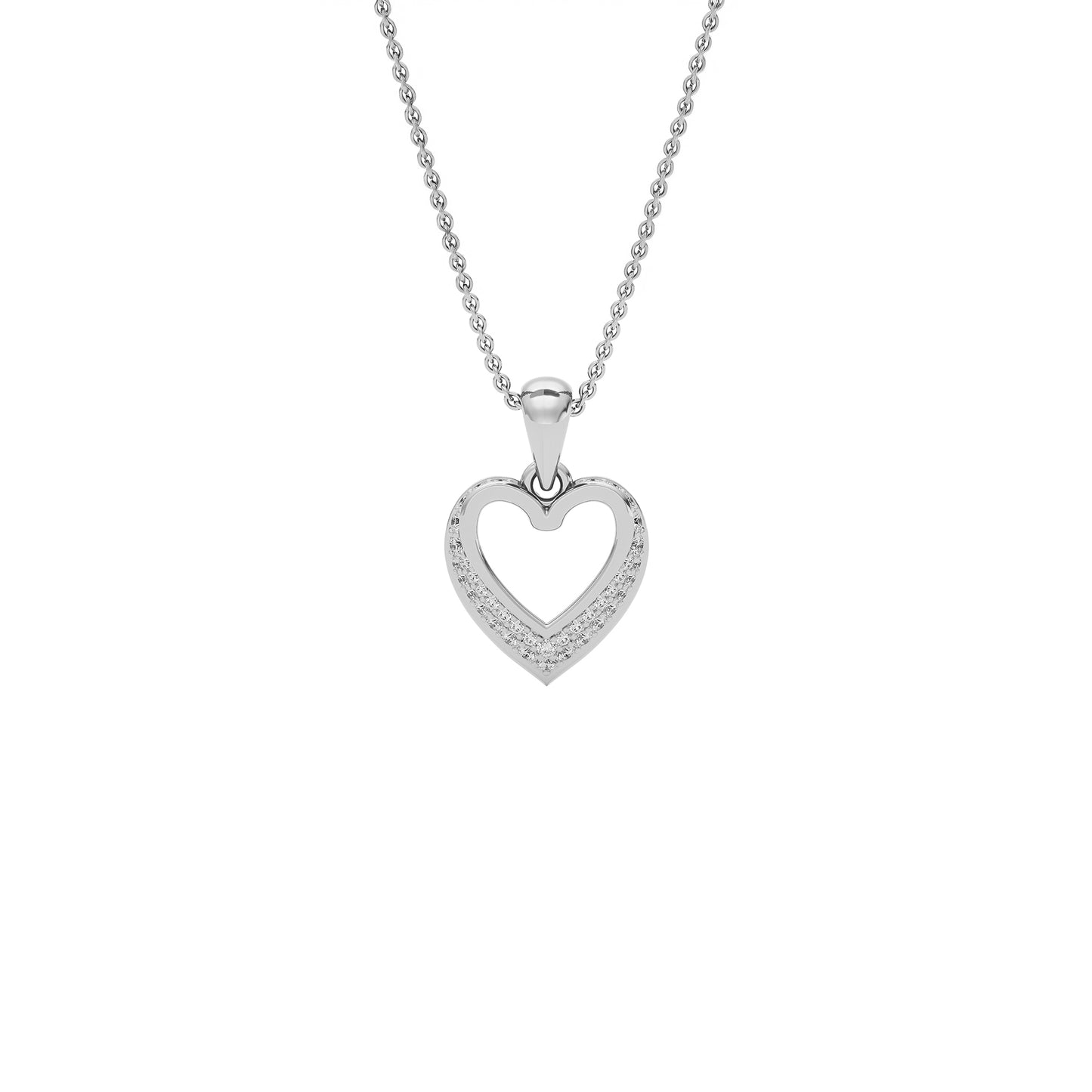 Diamond Whisper Pendant 18 KT / White Gold