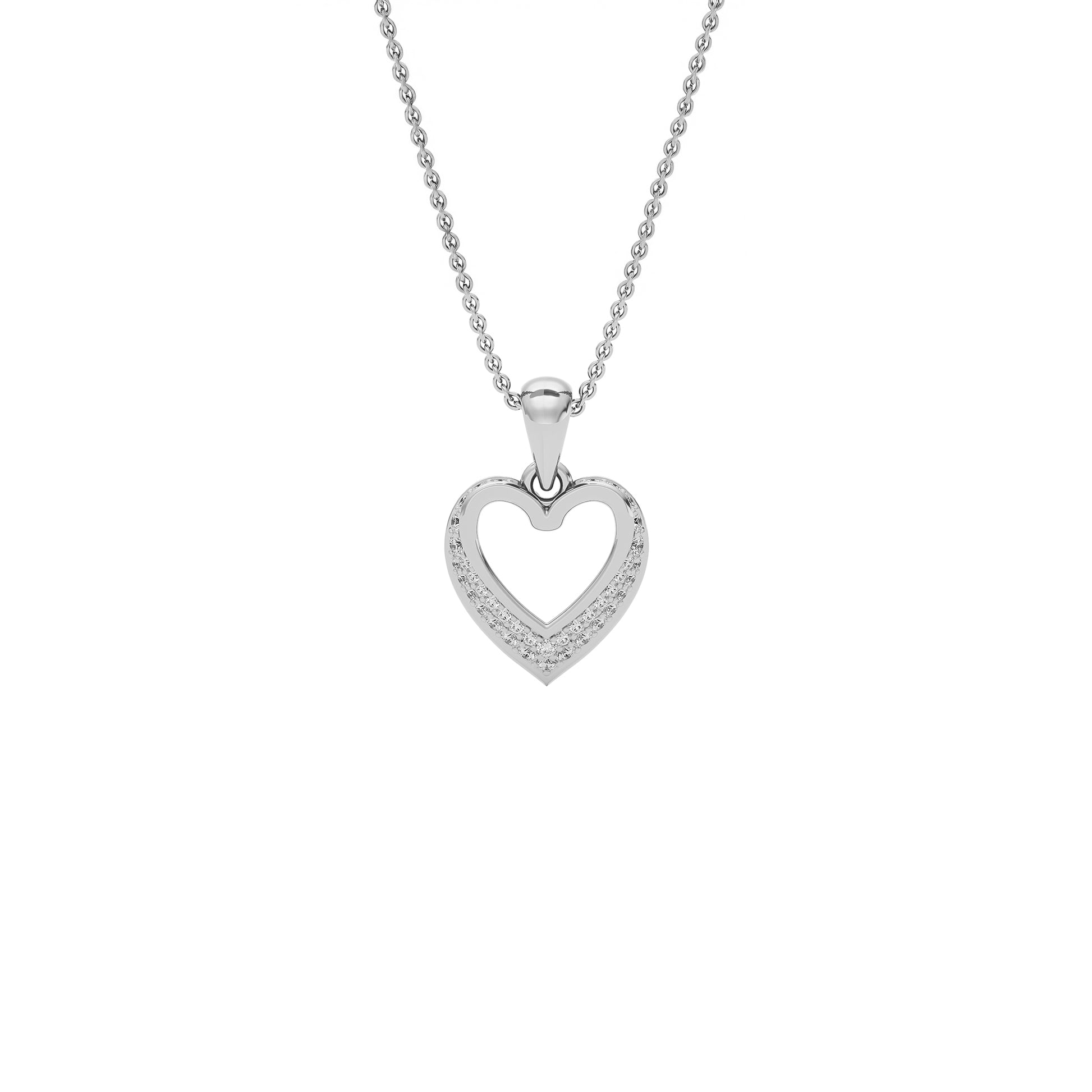 Diamond Whisper Pendant 18 KT / White Gold