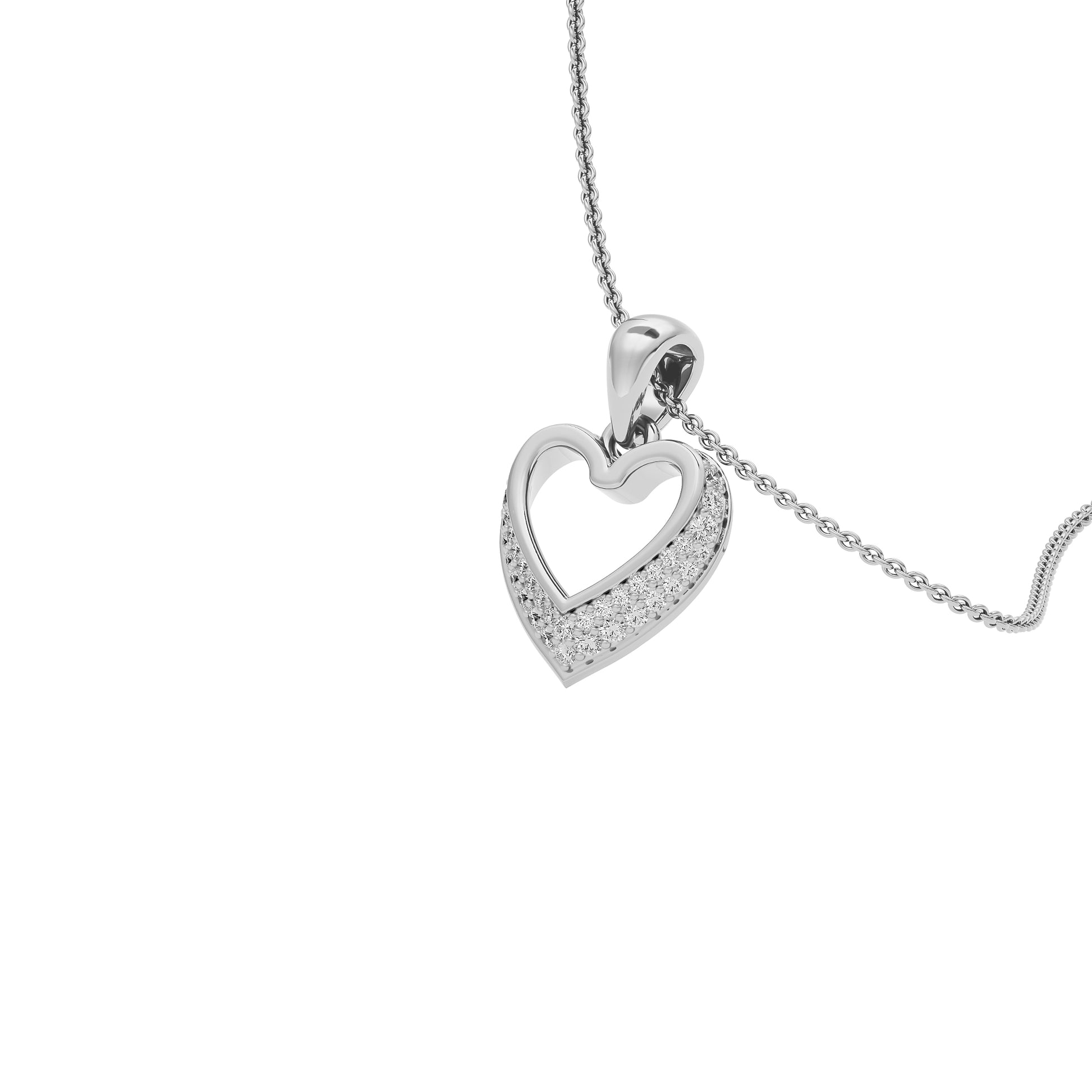 Diamond Whisper Pendant 18 KT / White Gold