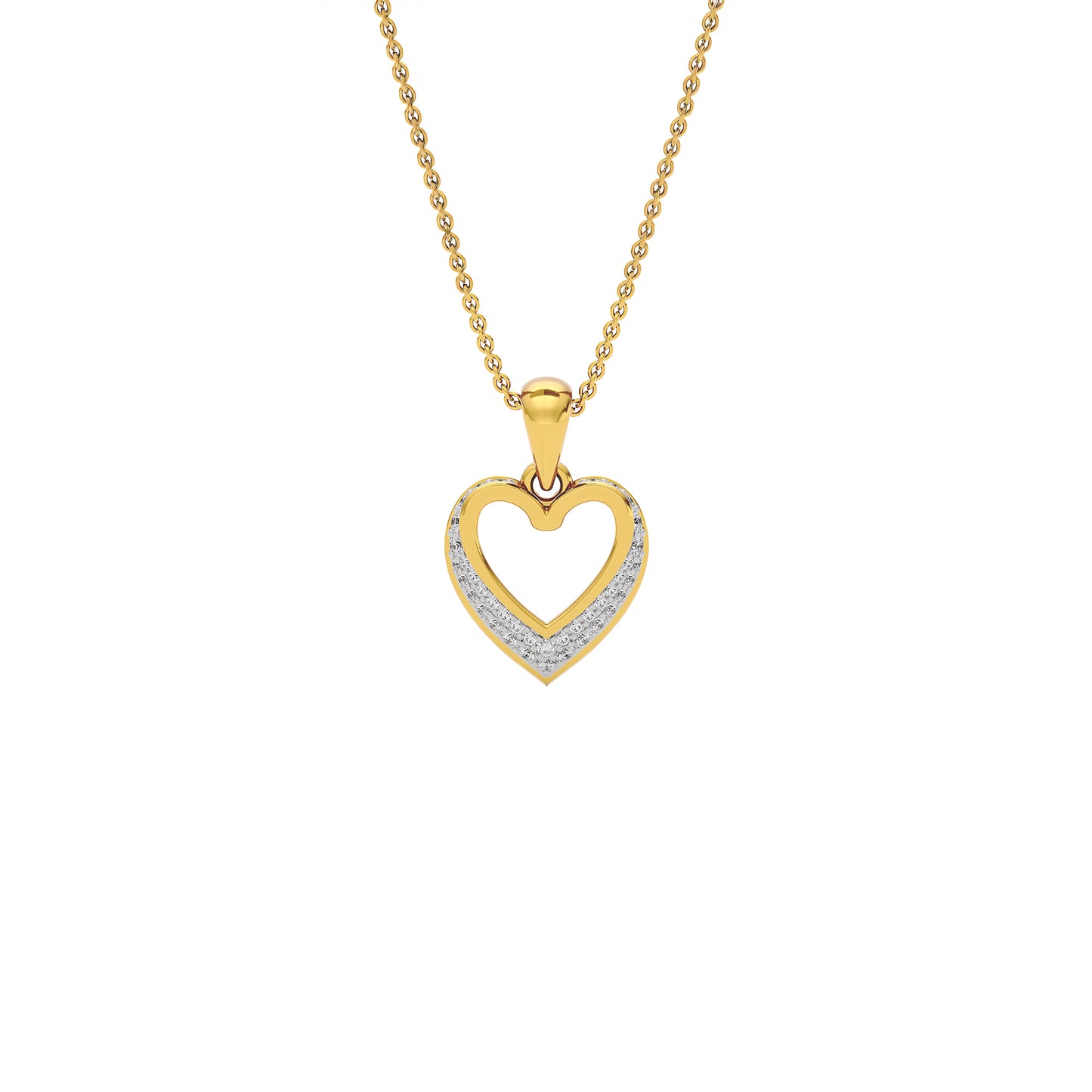 Diamond Whisper Pendant 18 KT / Yellow Gold